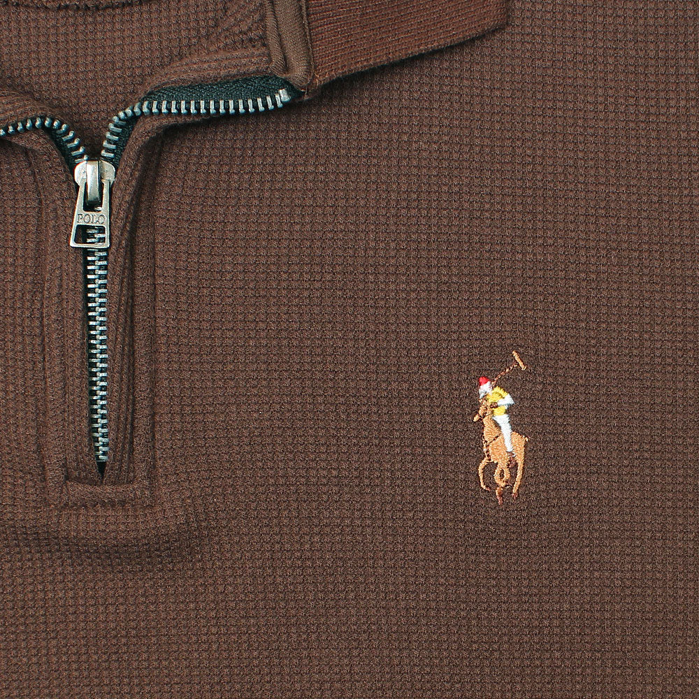Clas Clothing RLPH LURN Multi Zipper Men's Polo Shirt Brown