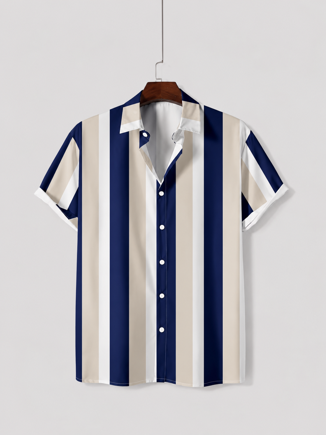 Blue & White Striped Shirt