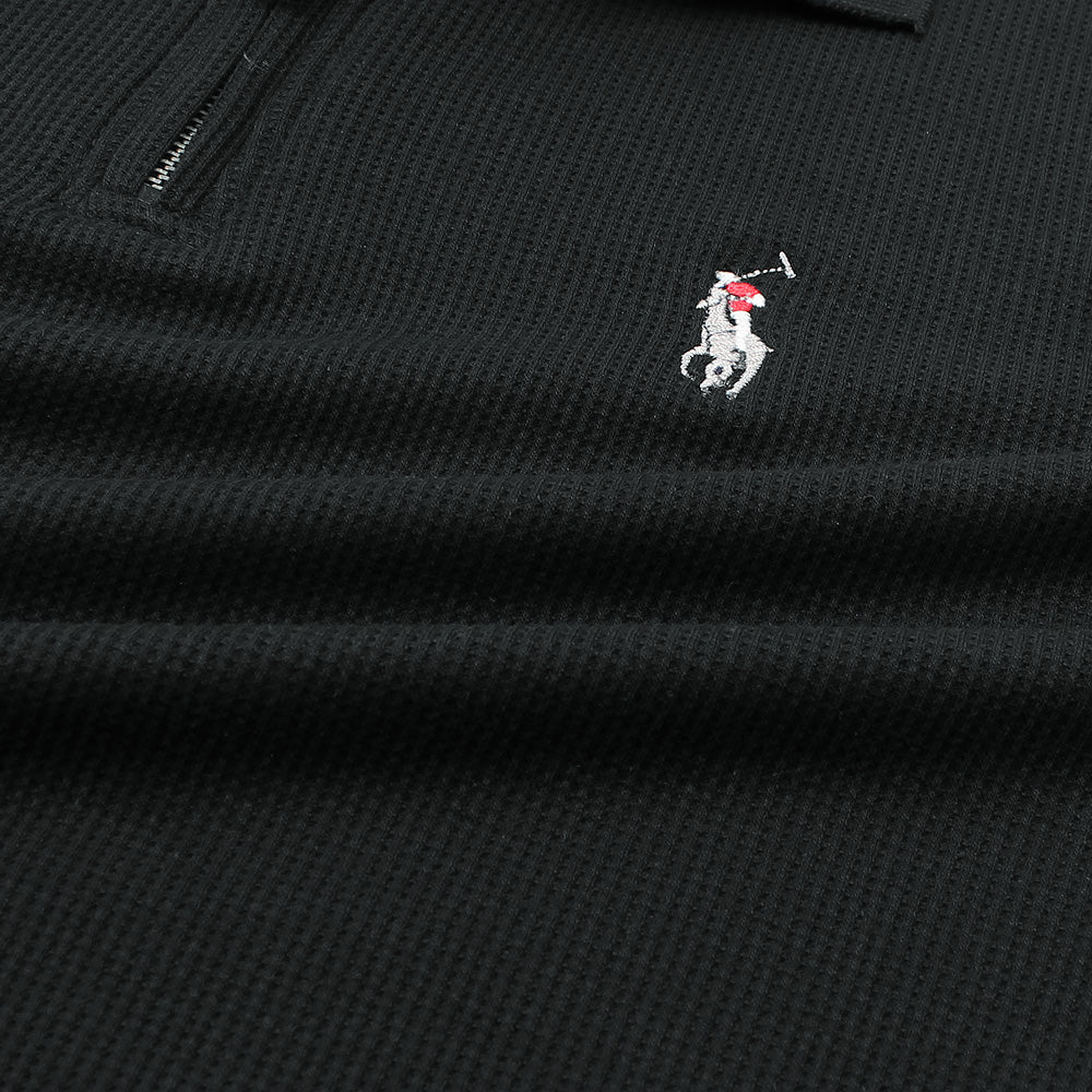 Clas Clothing RLPH LURN Premium Multi Zipper Men's Polo Shirt Black