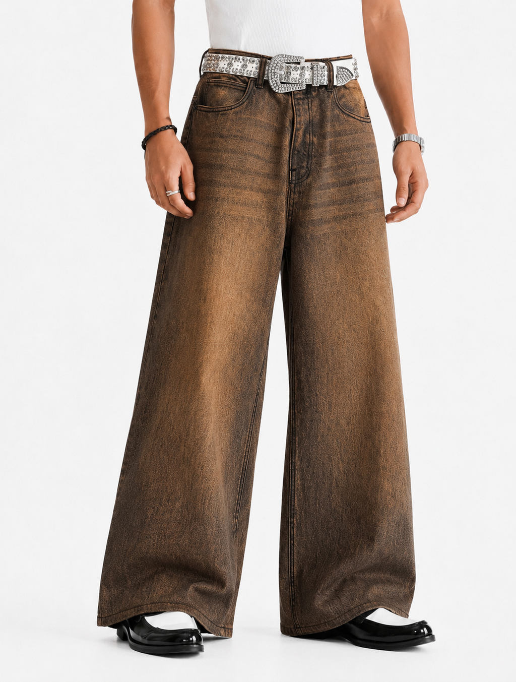 Vintage Brown Baggy Jeans