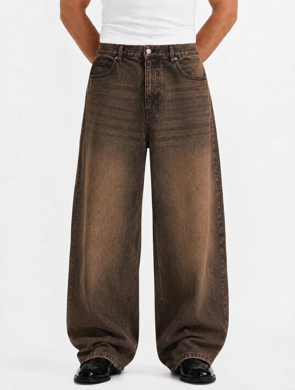 Vintage Brown Baggy Jeans