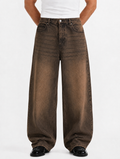 Vintage Brown Baggy Jeans