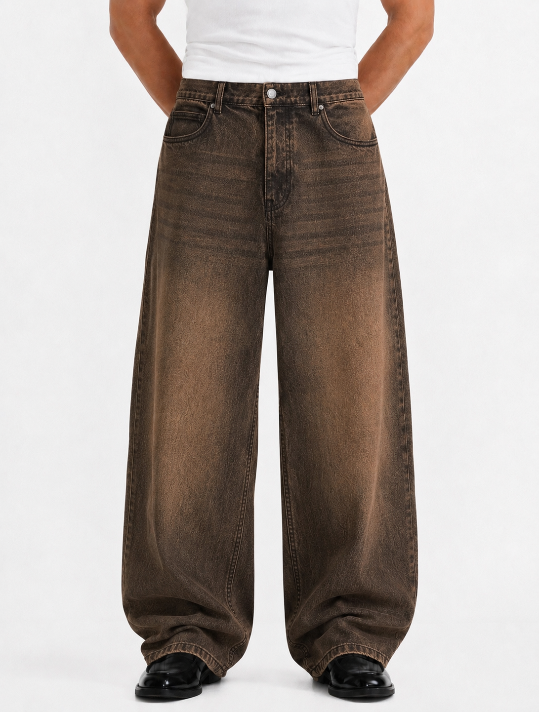 Vintage Brown Baggy Jeans